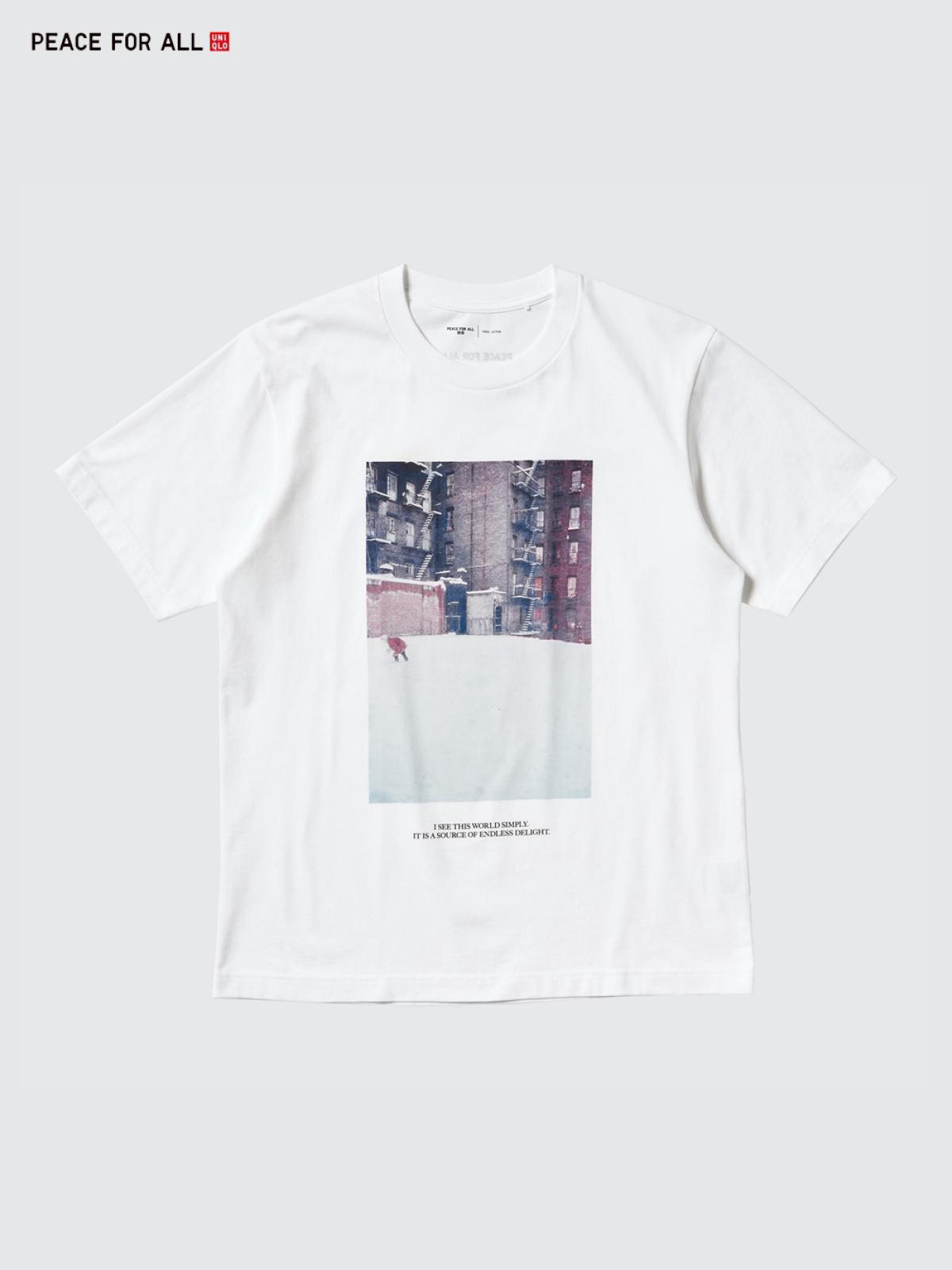 UNIQLO Футболка с принтом Saul Leiter, короткий рукав