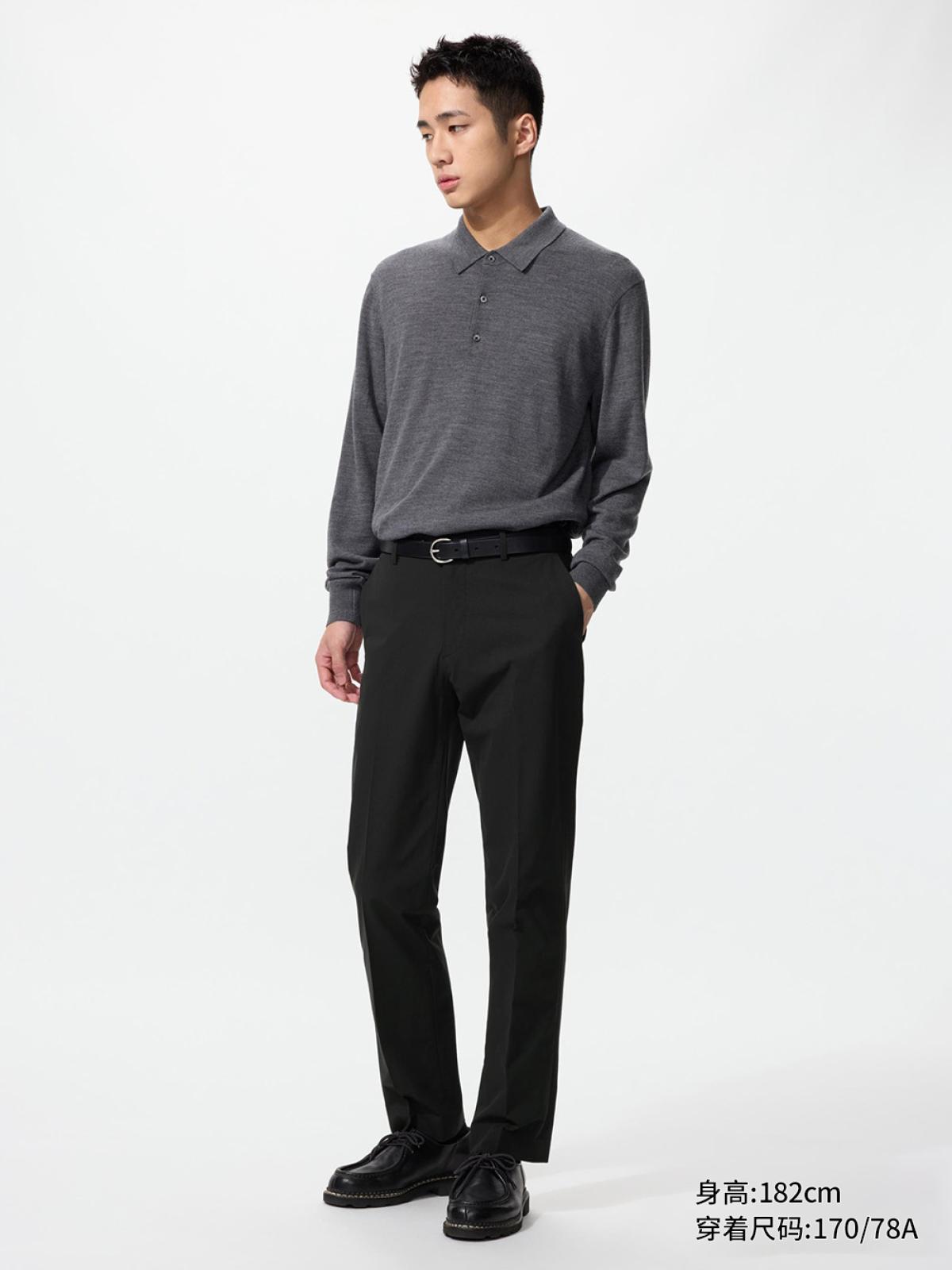 UNIQLO Лёгкие брюки стрейч под хлопок, быстросохнущие