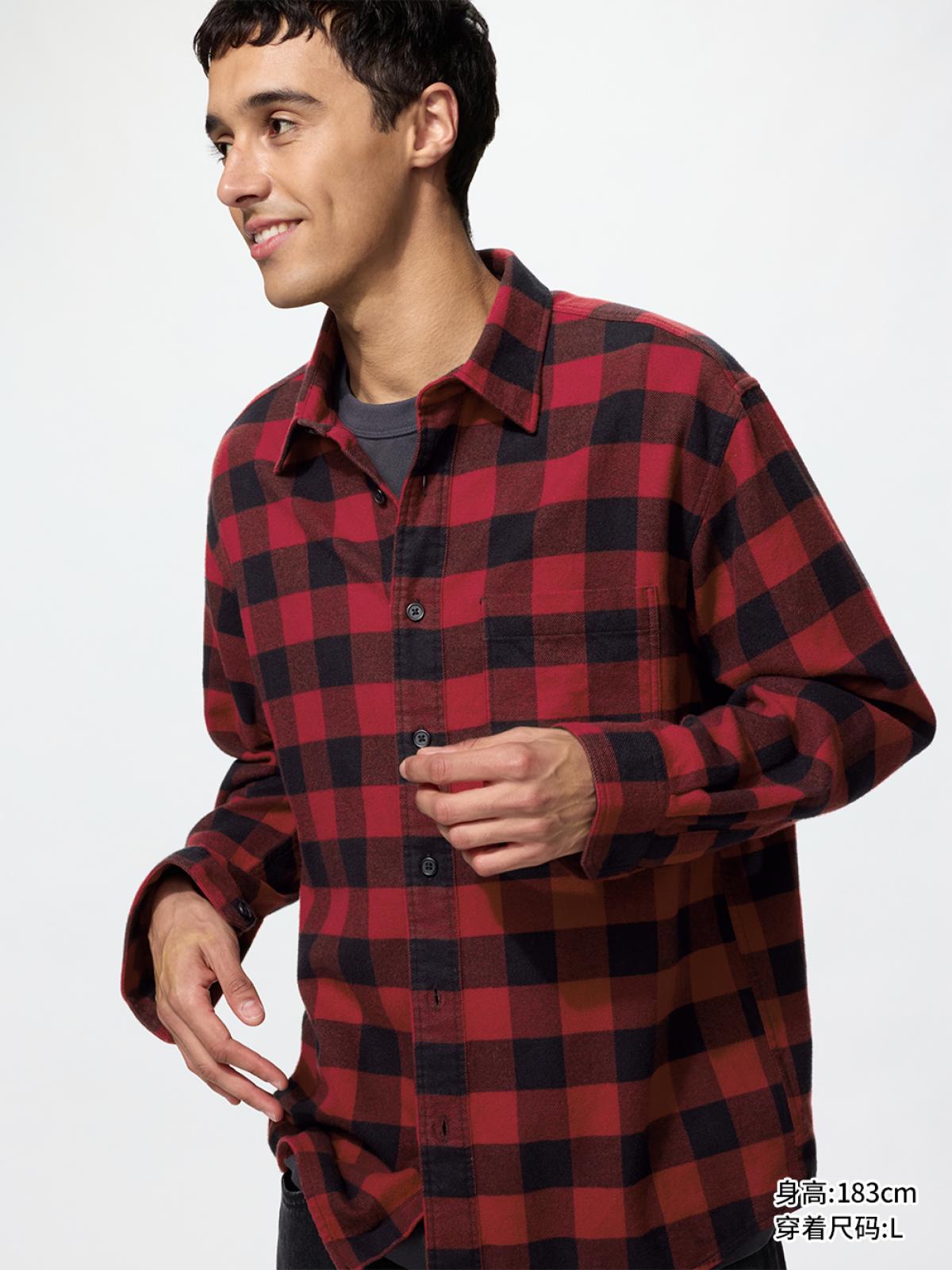 UNIQLO Фланелевая рубашка, лёгкая хлопковая куртка на каждый день