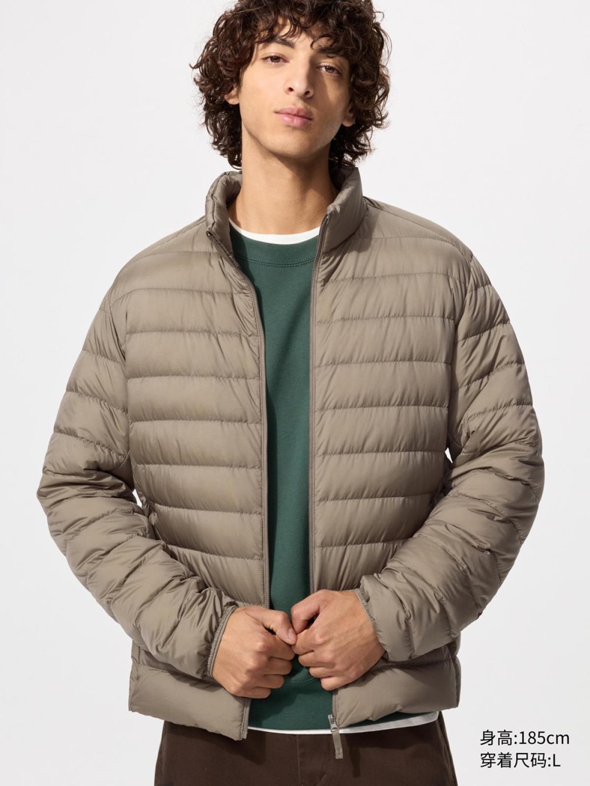 UNIQLO Ultra Light Down куртка со стойкой, складывается в чехол, антистатик, водоотталкивающая
