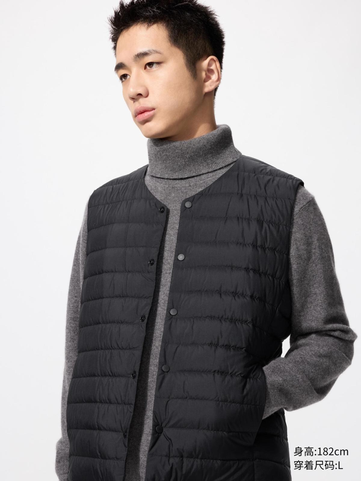 UNIQLO Ultra Light Down жилет, складывается в чехол, антистатик, водоотталкивающий
