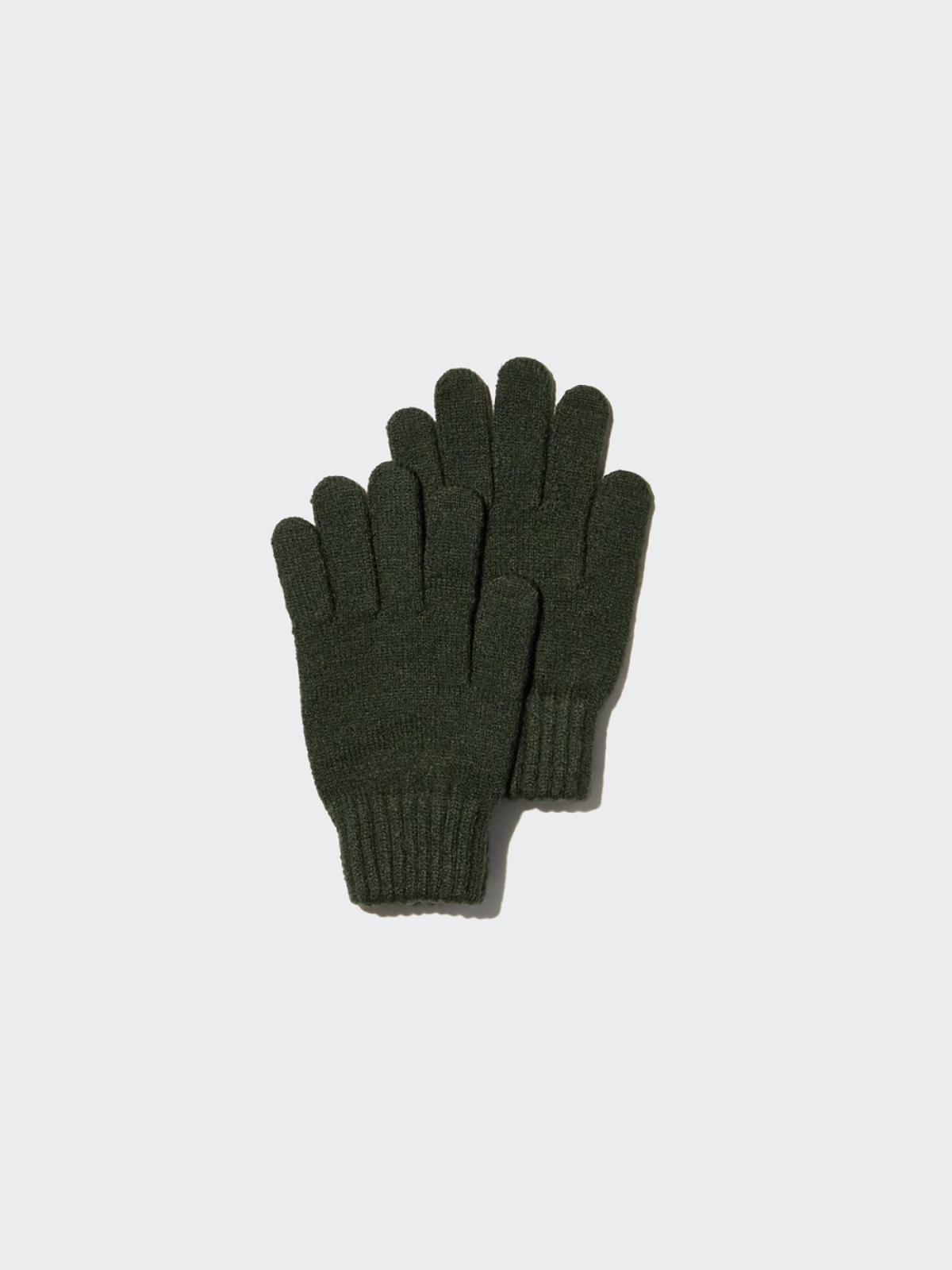 UNIQLO HEATTECH вязаные перчатки утеплённые