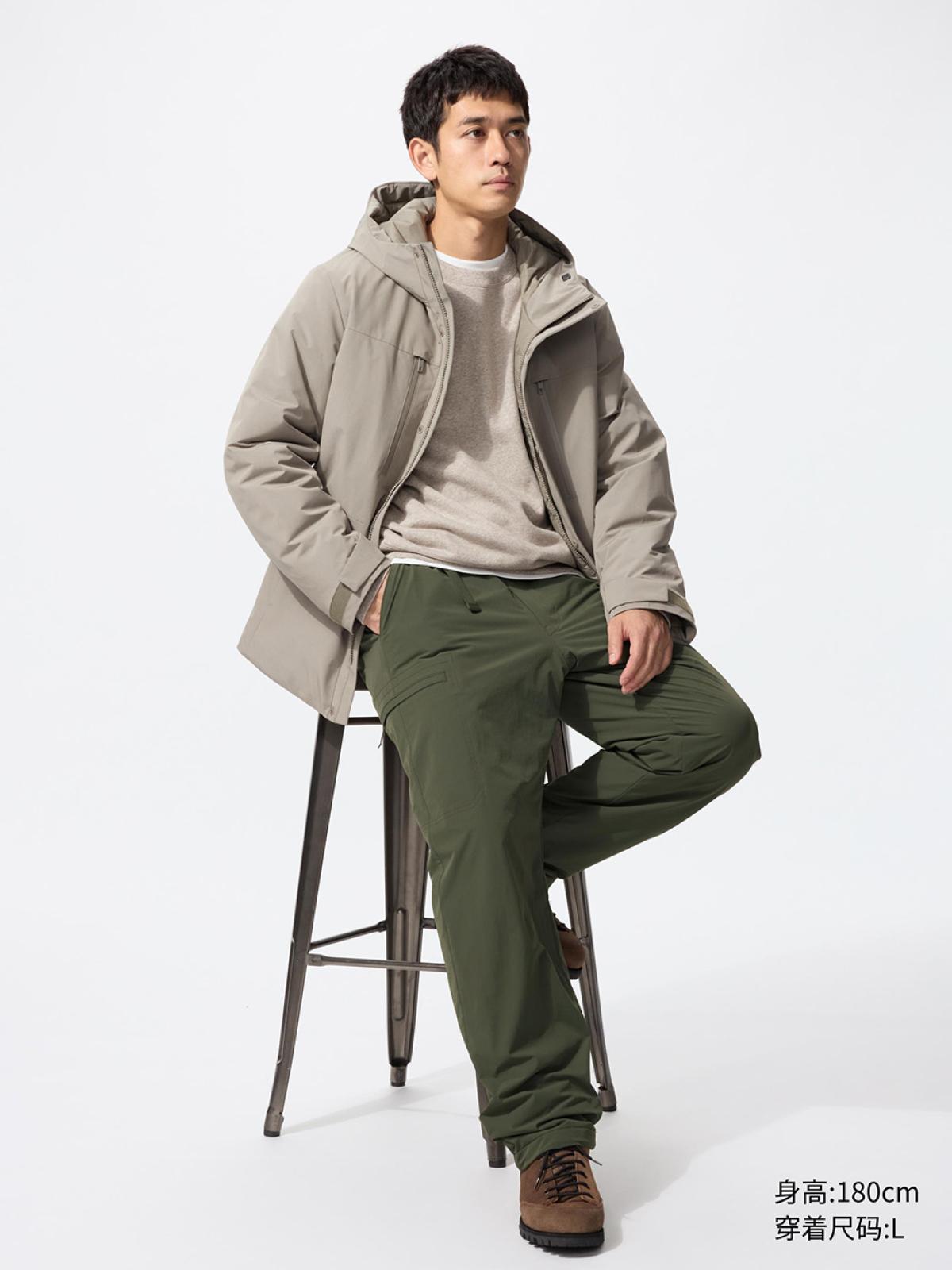 UNIQLO Утеплённые брюки, стандартный крой