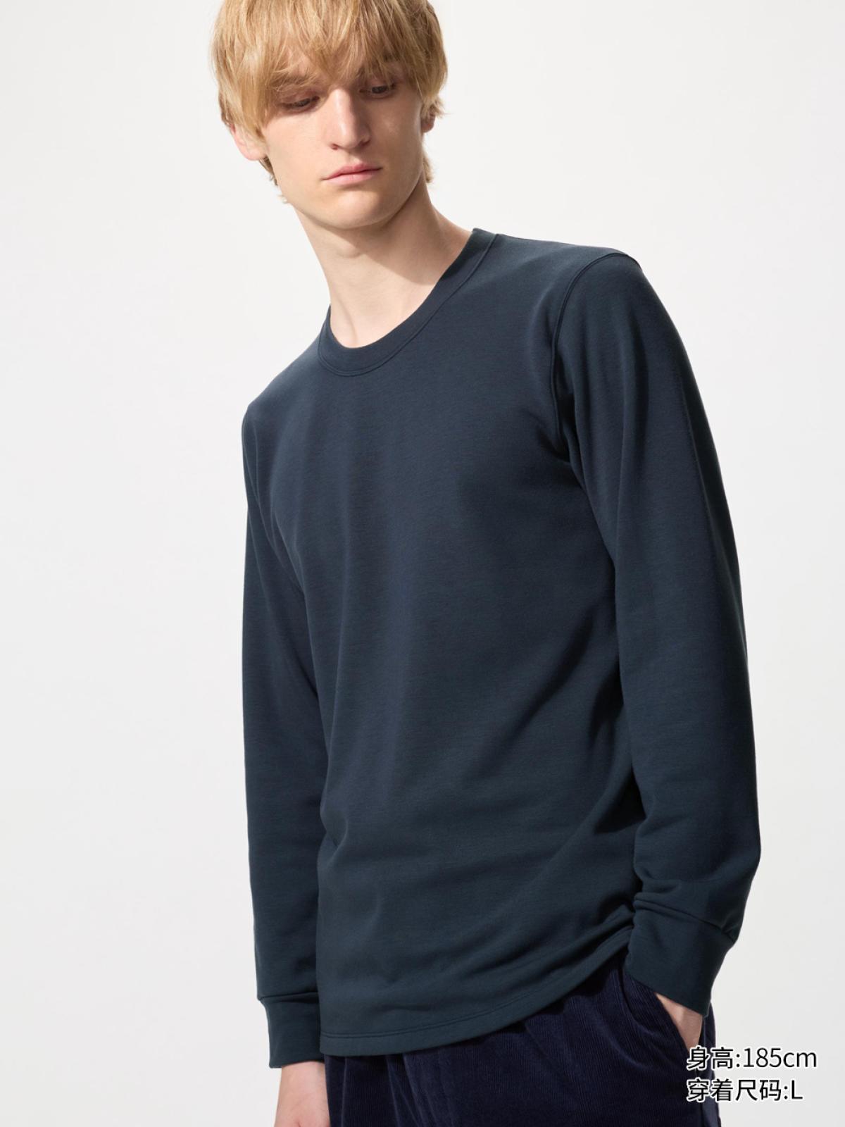 UNIQLO HEATTECH ULTRA WARM футболка с круглым вырезом, длинный рукав