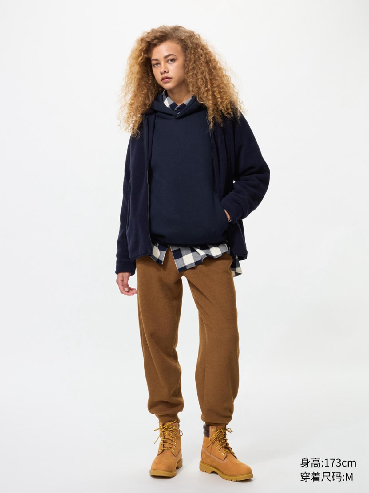 UNIQLO Брюки свободного кроя, тёплые
