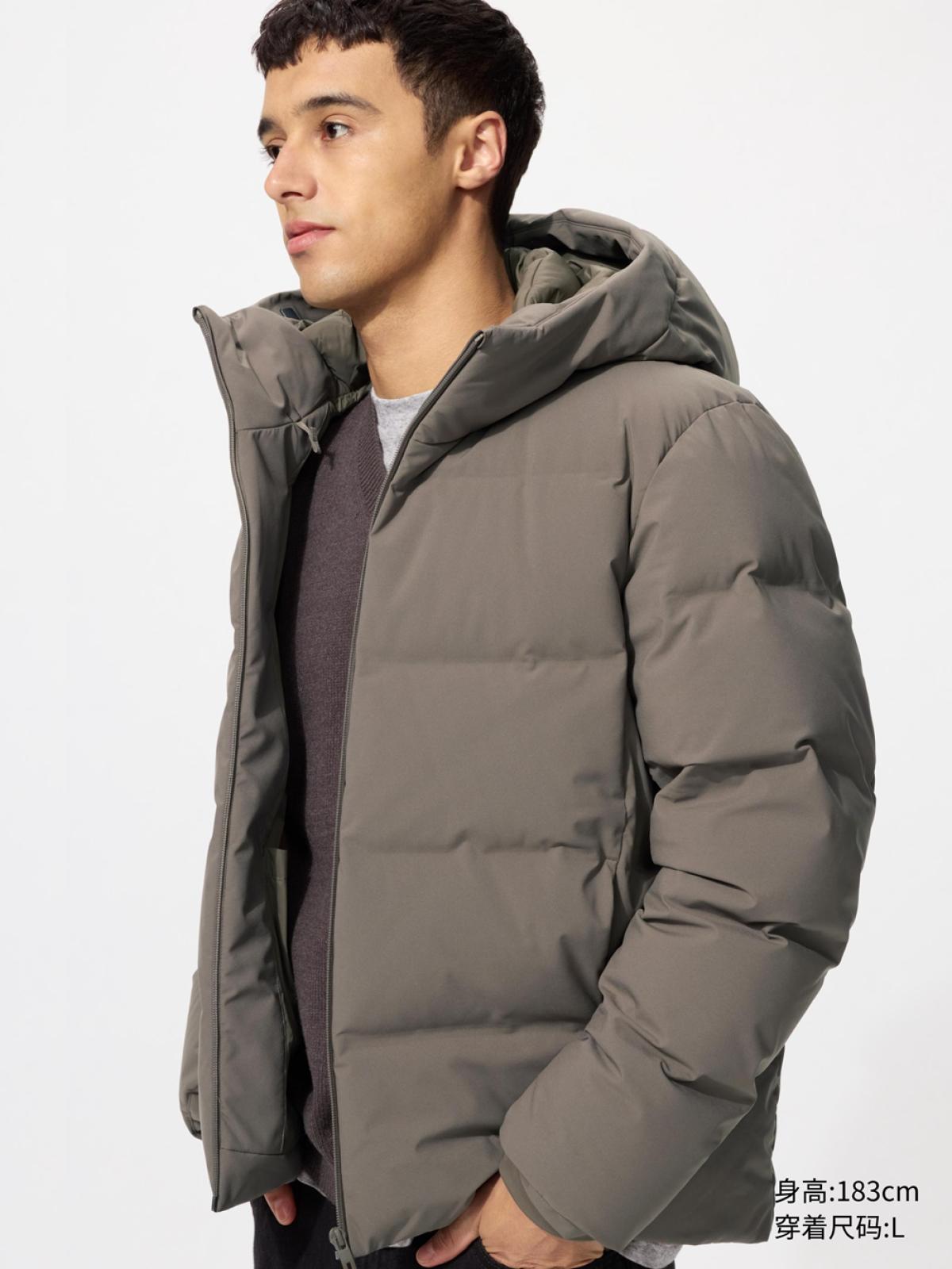 UNIQLO Куртка-пуховик бесшовная с капюшоном