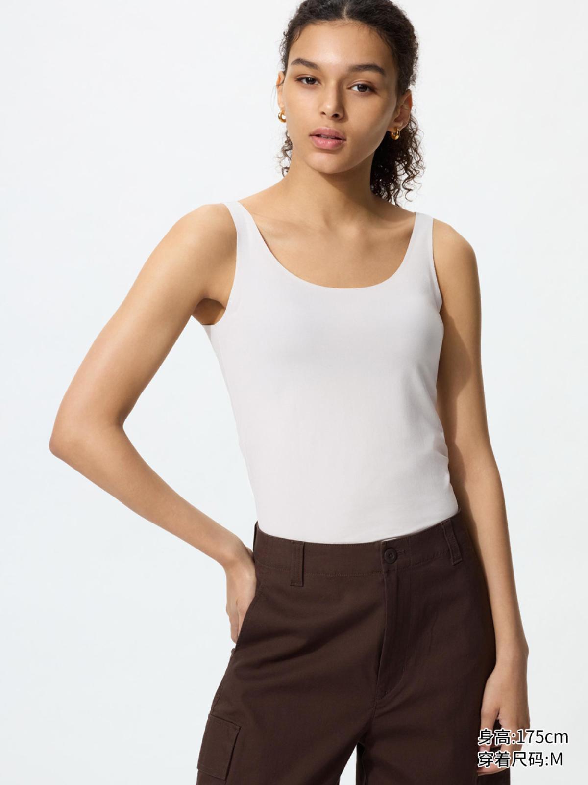 UNIQLO Майка AIRism, быстросохнущая, впитывающая влагу