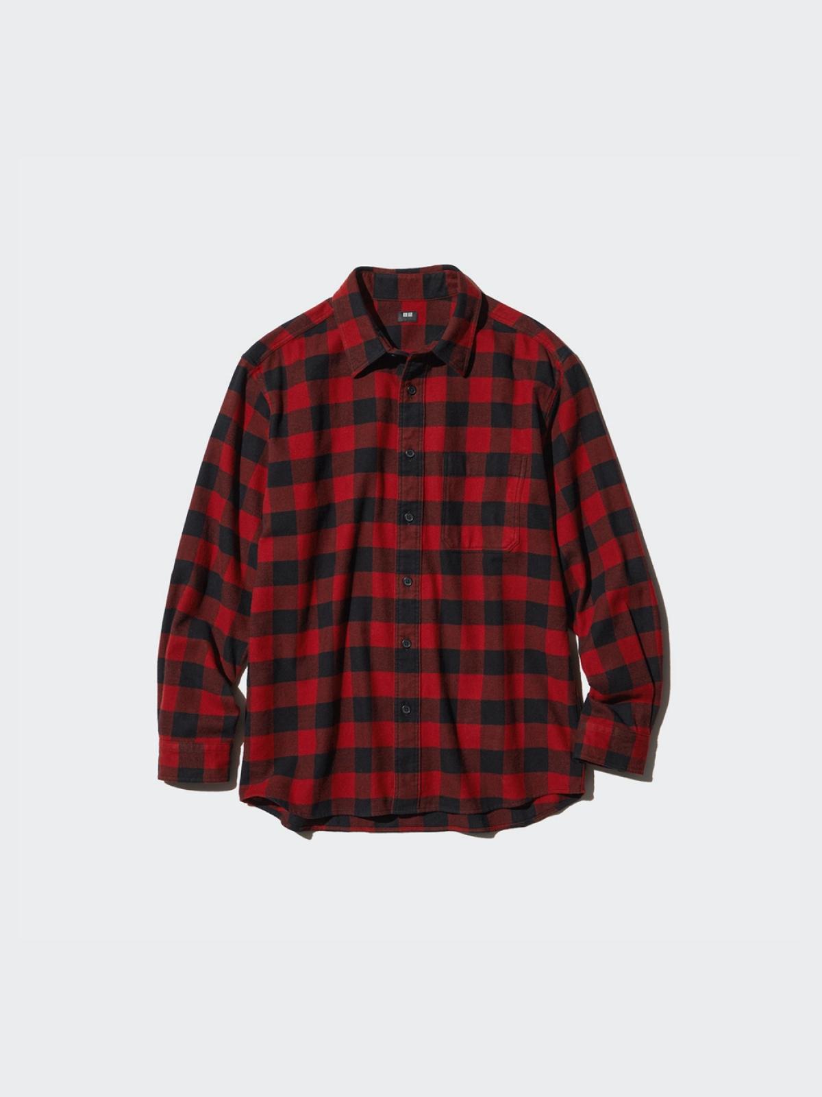 UNIQLO Фланелевая рубашка, лёгкая хлопковая куртка на каждый день