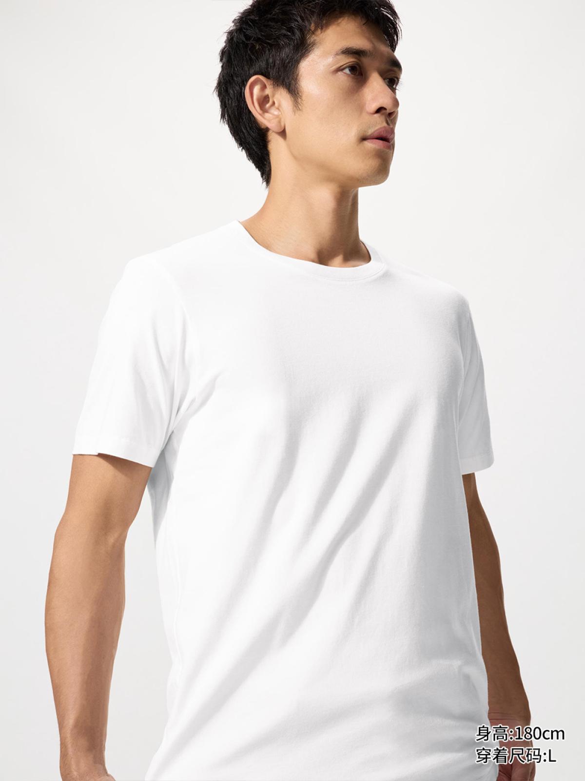 UNIQLO SUPIMA COTTON футболка с круглым вырезом