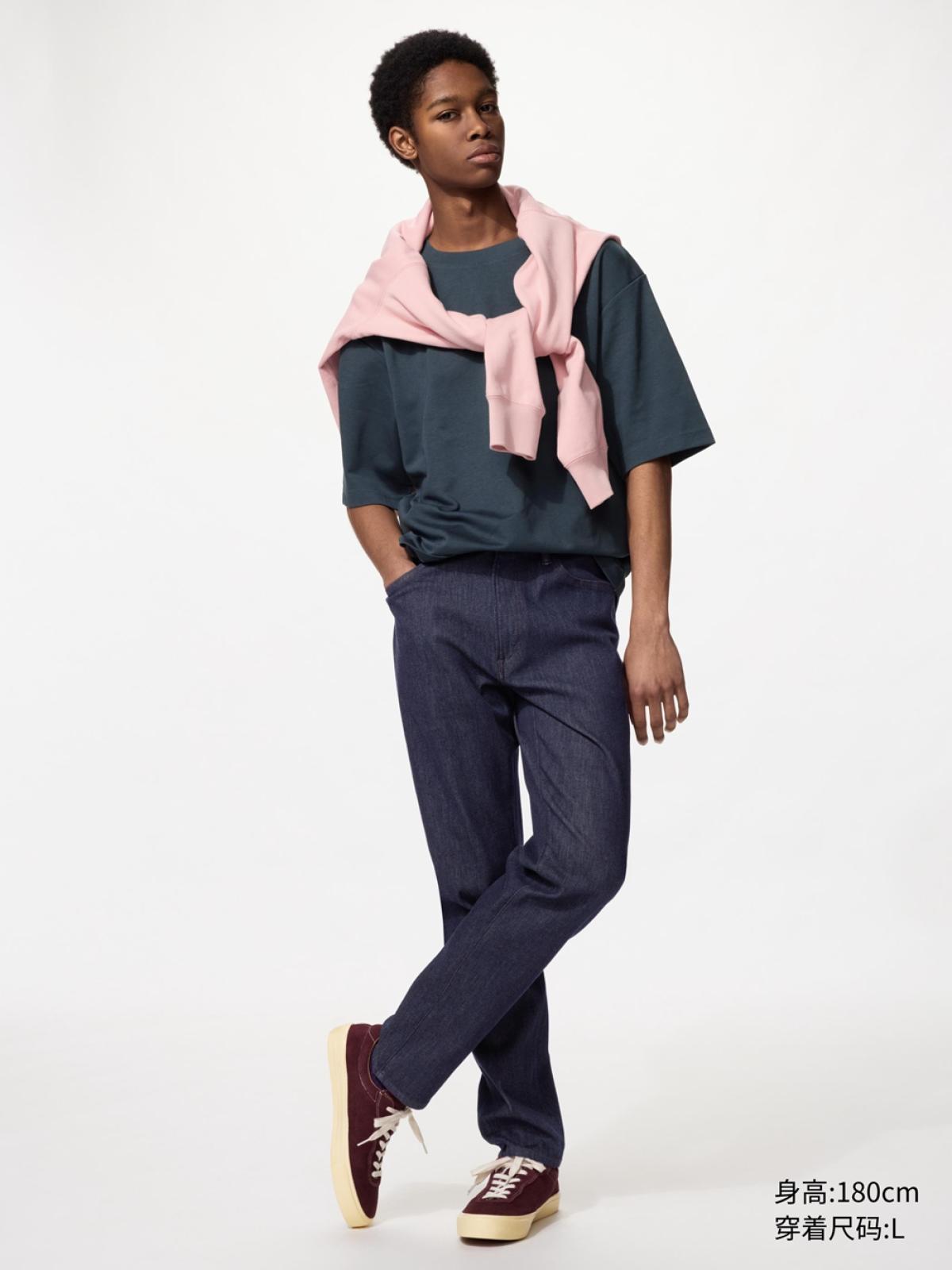 UNIQLO EZY DENIM джинсы с эффектом стирки