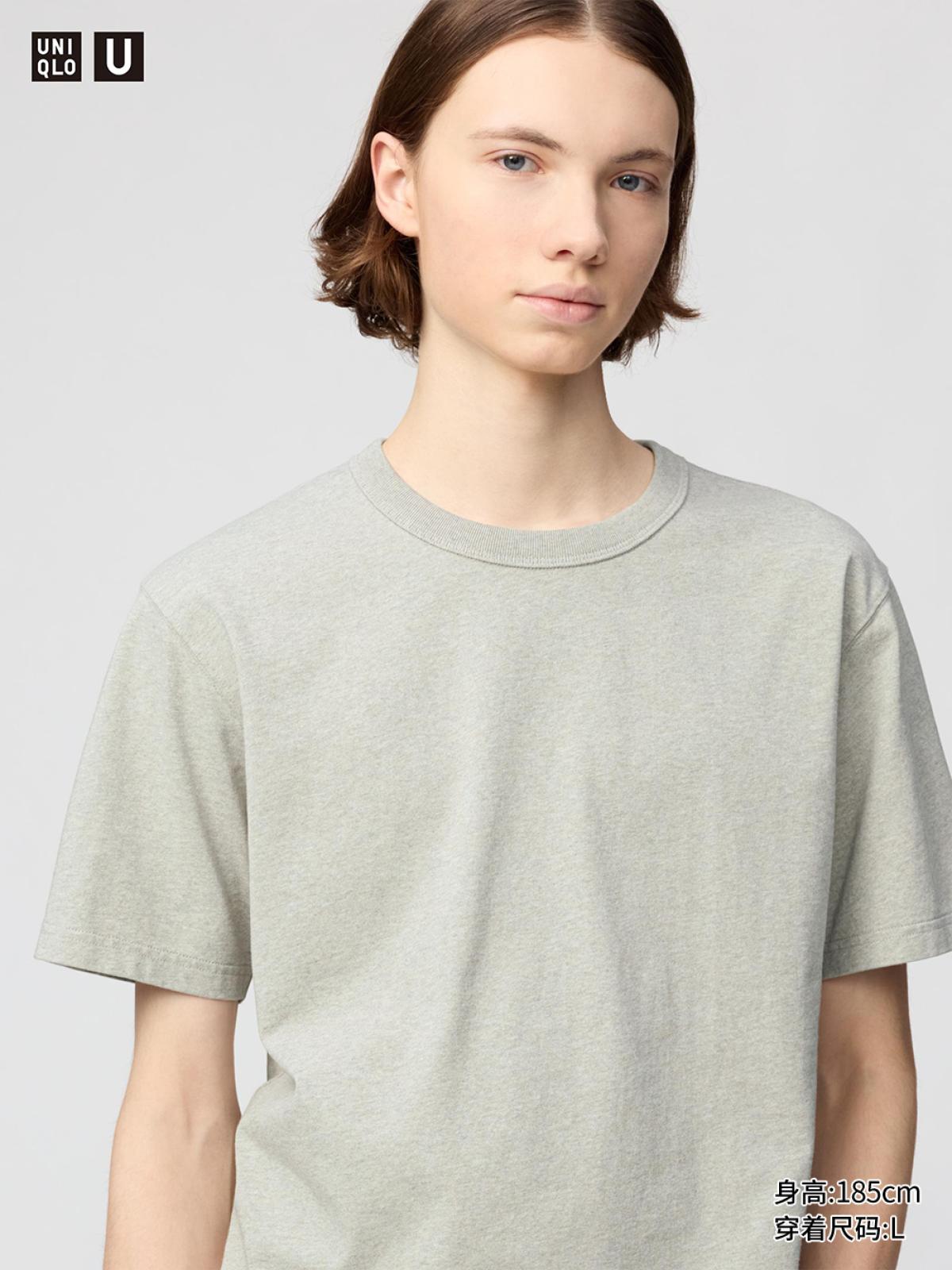UNIQLO Футболка с круглым вырезом, короткий рукав