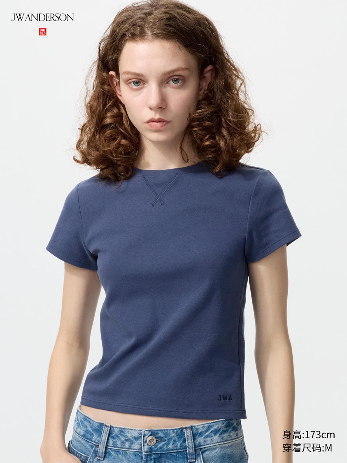 UNIQLO Футболка с круглым вырезом, короткий рукав