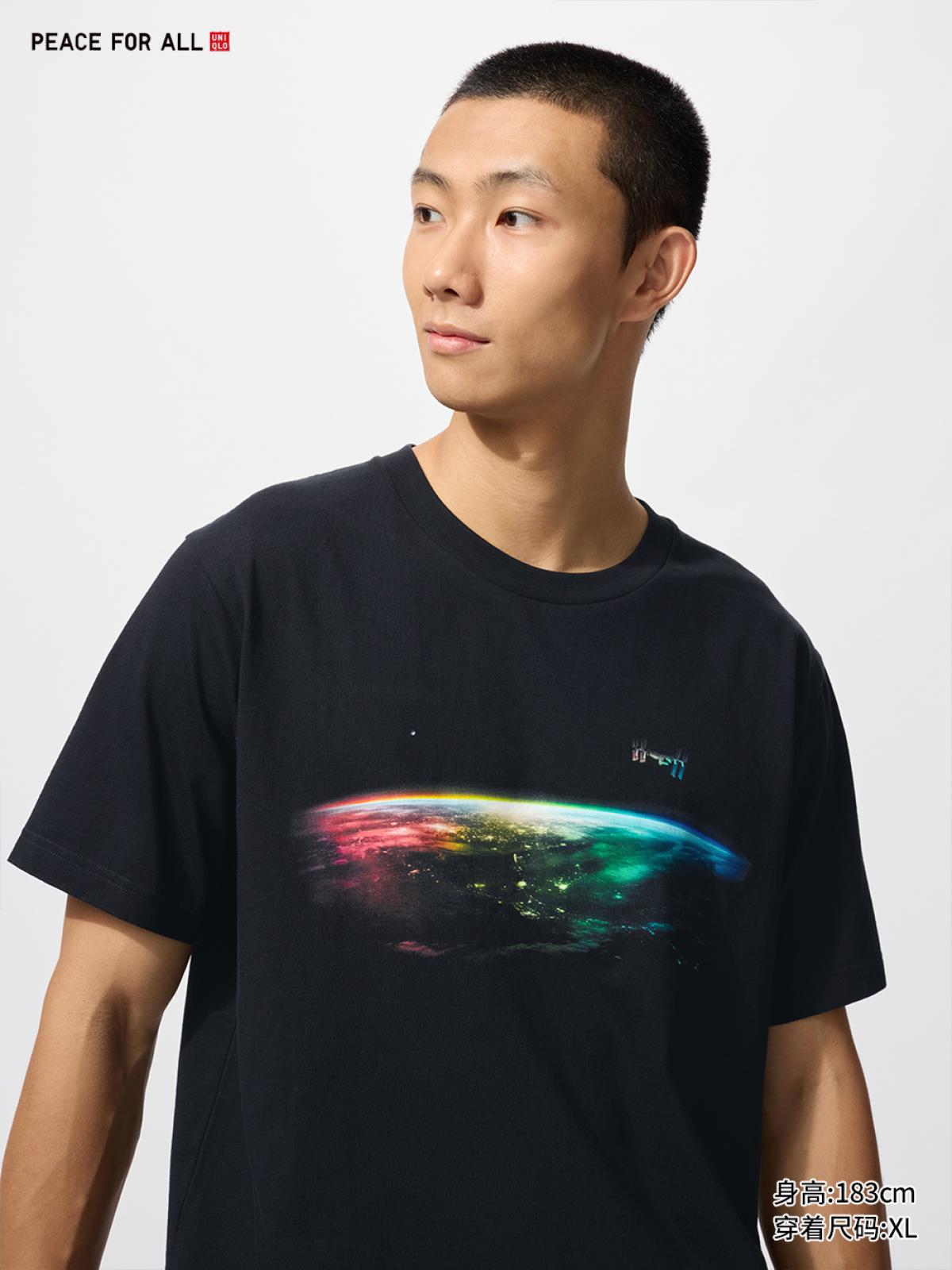 UNIQLO Футболка UT ClubForTheFuture с принтом, короткий рукав