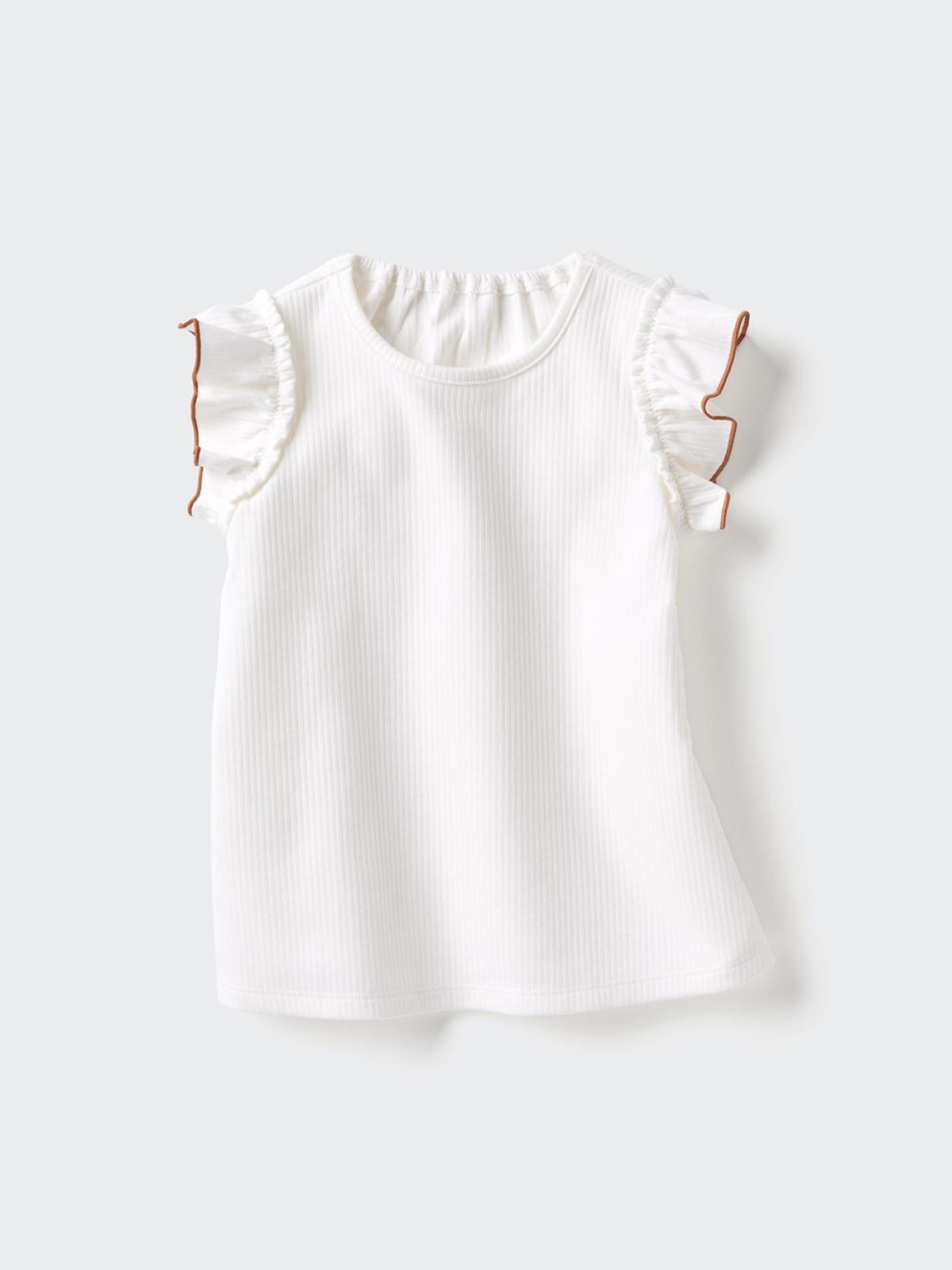 UNIQLO AIRism футболка из хлопковой смеси с круглым вырезом, короткий рукав