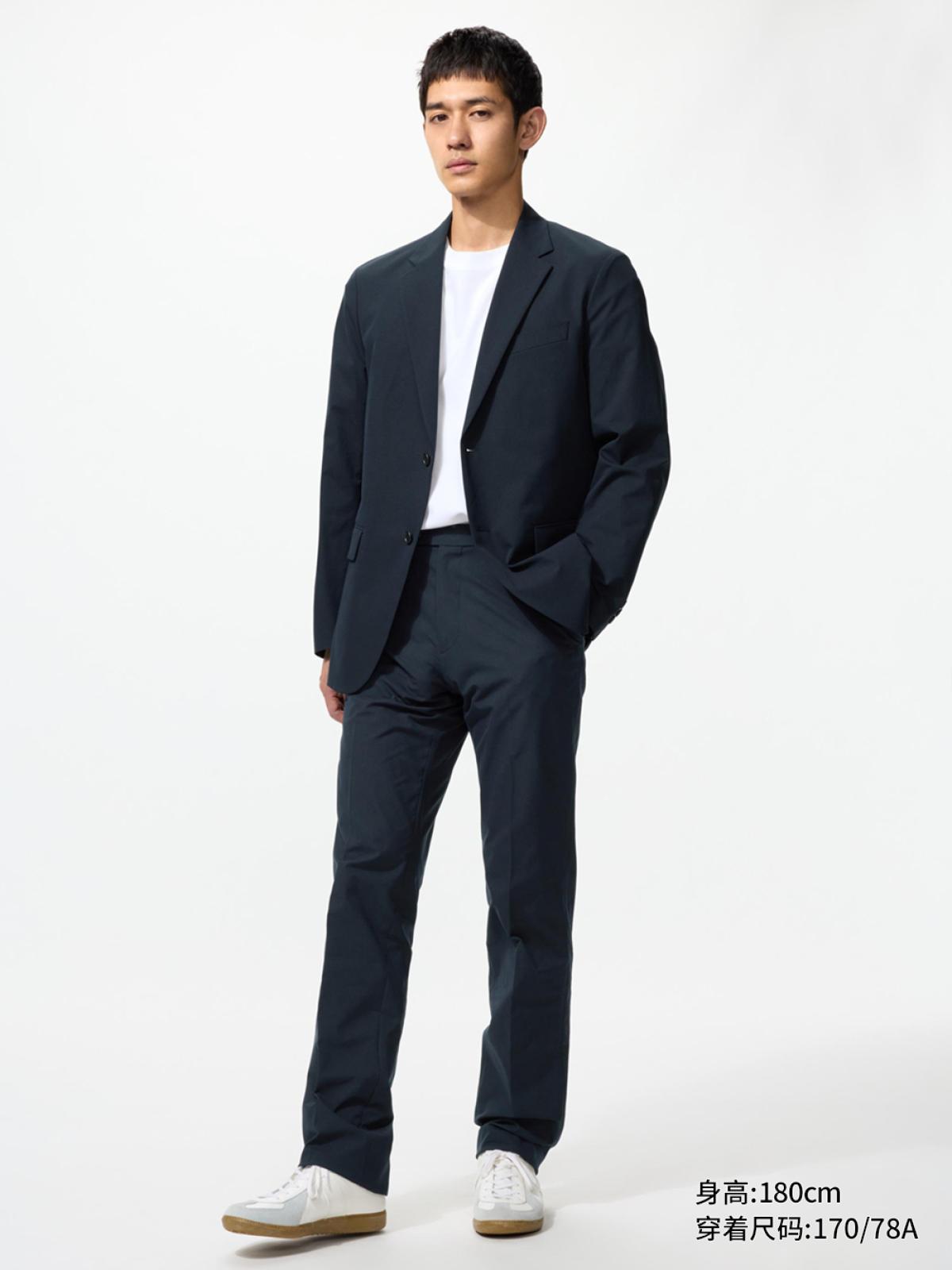 UNIQLO Брюки лёгкие эластичные быстросохнущие в уходе, удлинённые