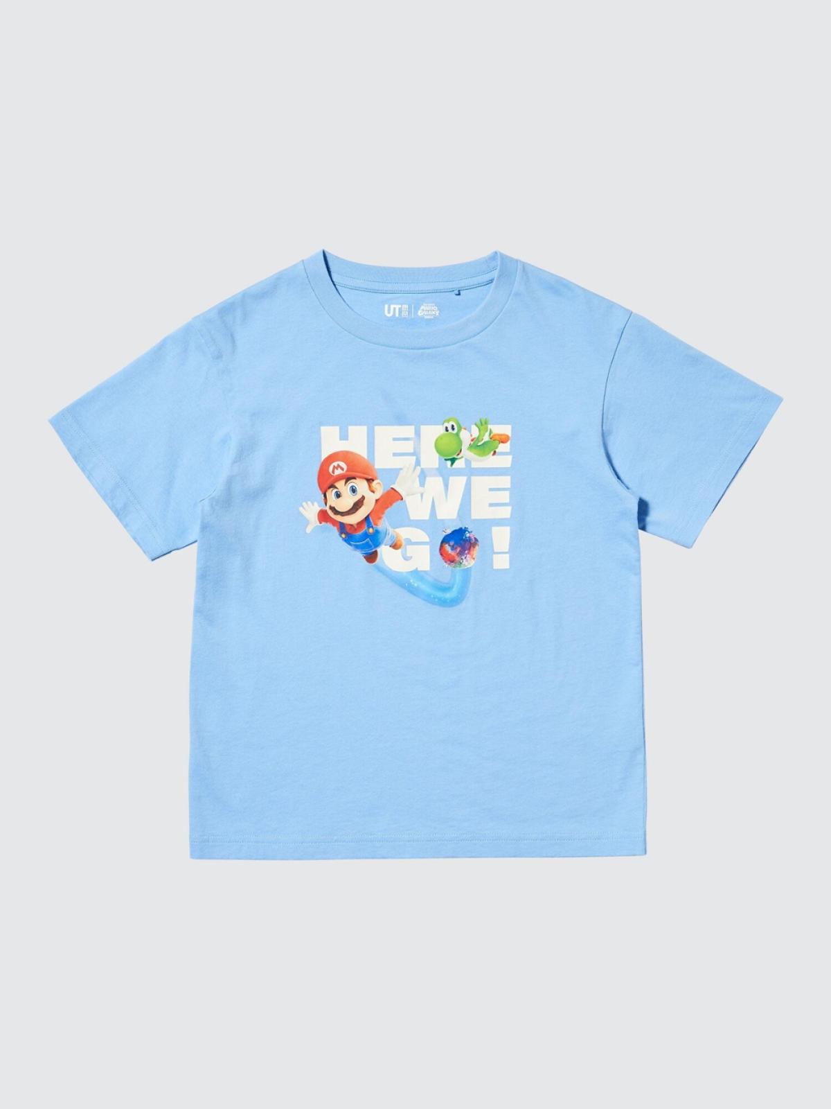 UT футболка с принтом Mario Movie, короткий рукав