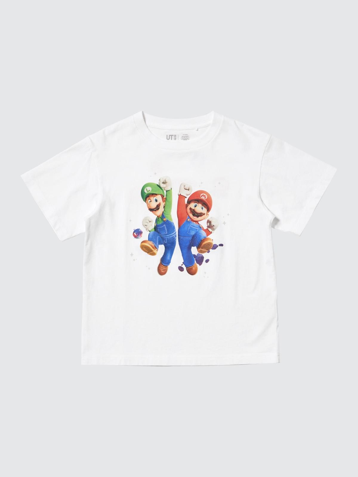 UT футболка с принтом Mario Movie, короткий рукав
