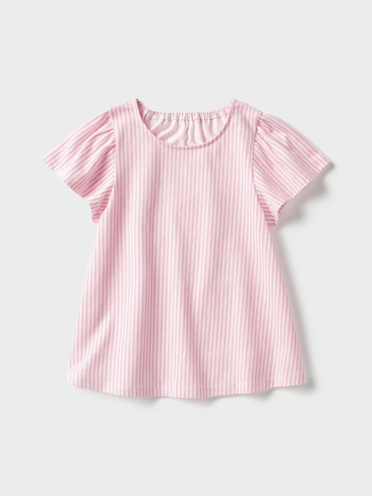 UNIQLO AIRism футболка из хлопковой смеси с круглым вырезом, короткий рукав