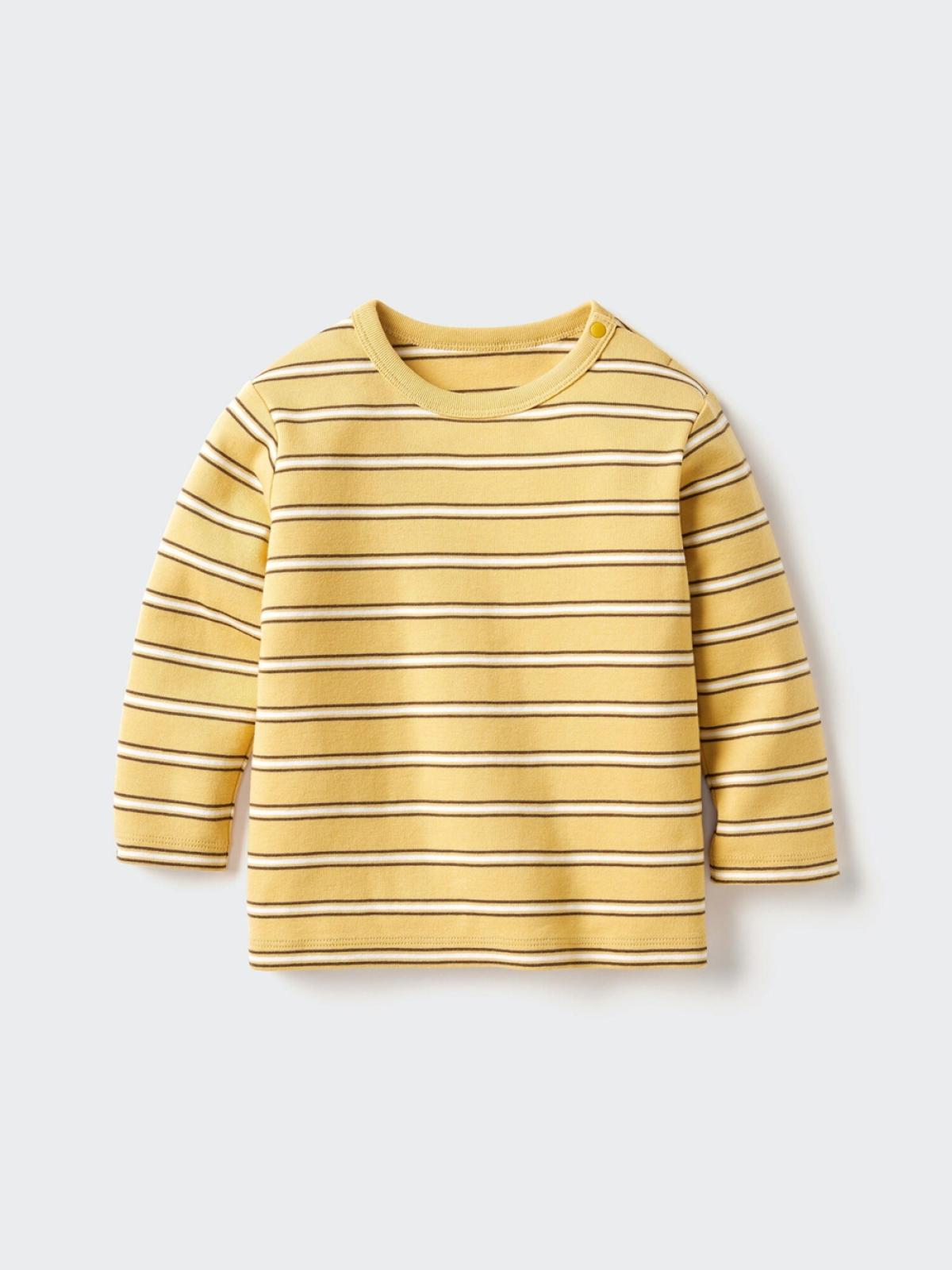 UNIQLO Футболка с круглым вырезом, длинный рукав