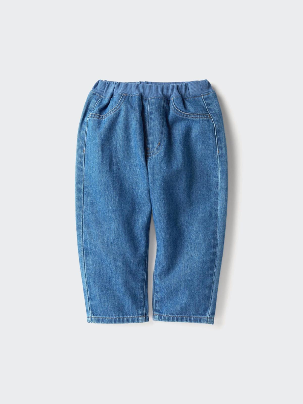 UNIQLO Брюки объёмного силуэта с эффектом стирки