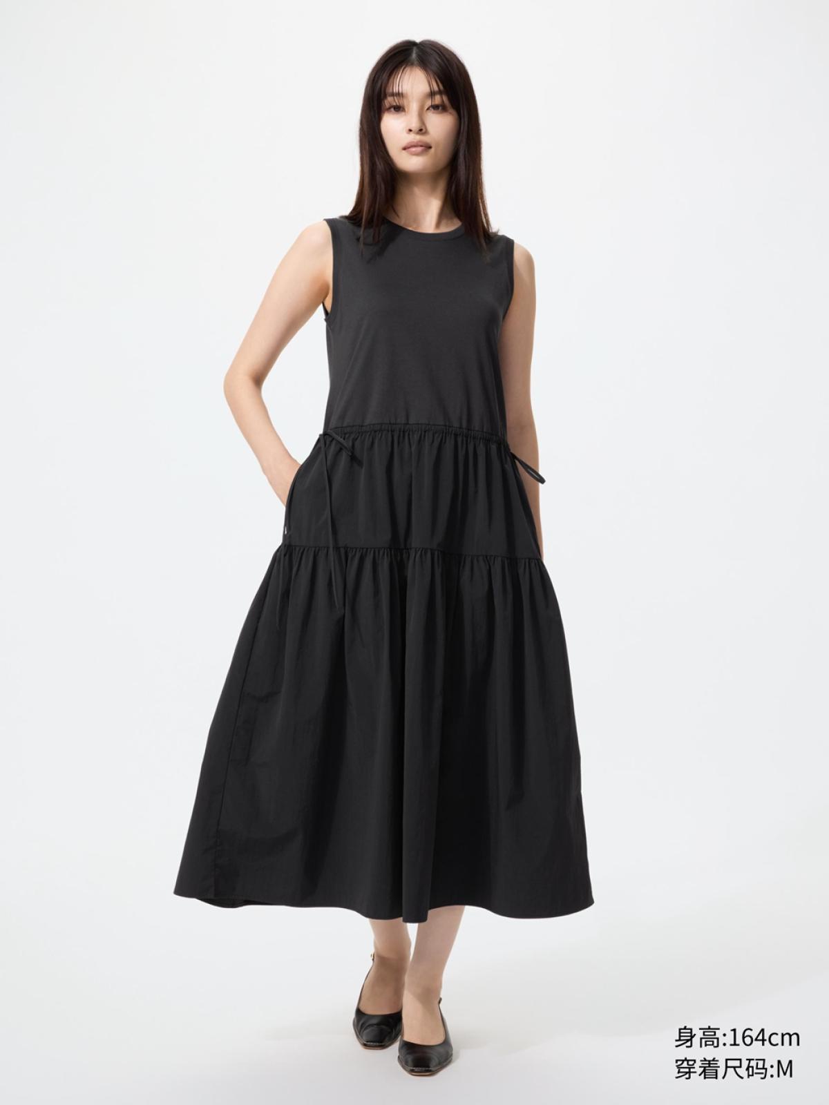 UNIQLO Многослойное платье без рукавов
