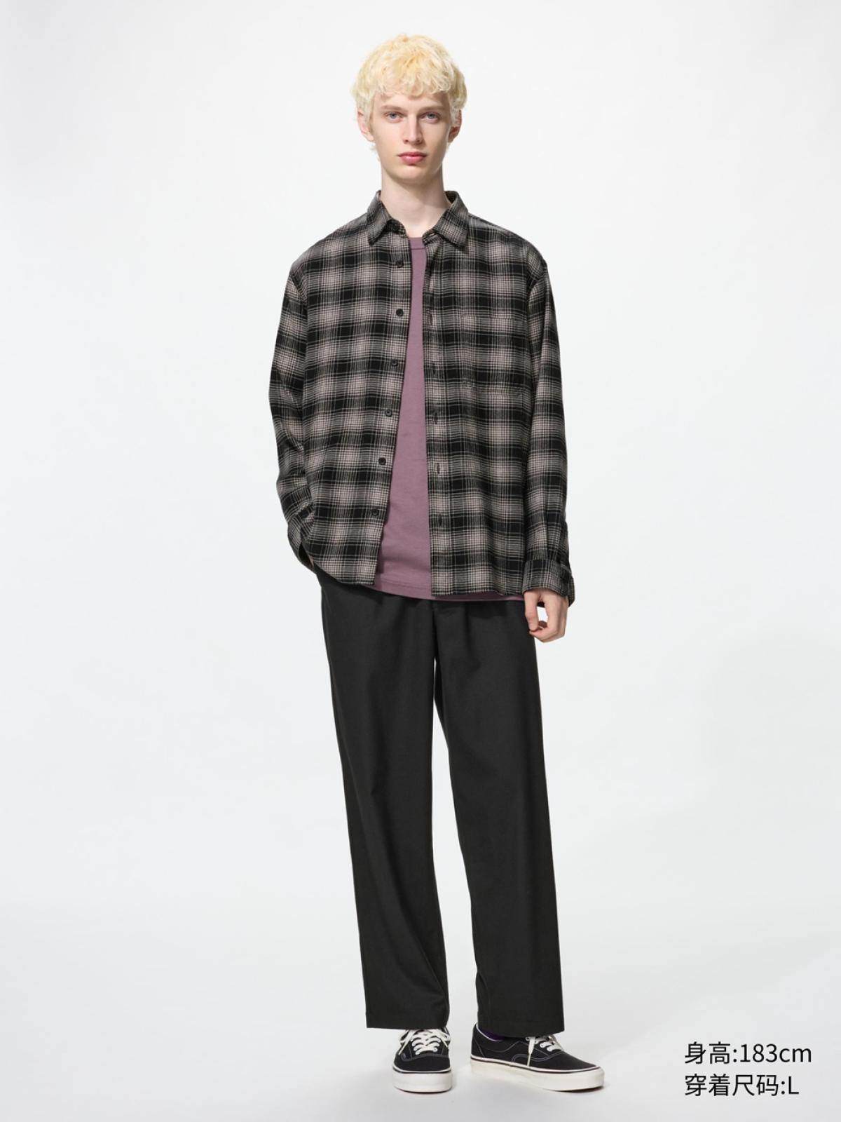 UNIQLO Брюки фланелевые укороченные