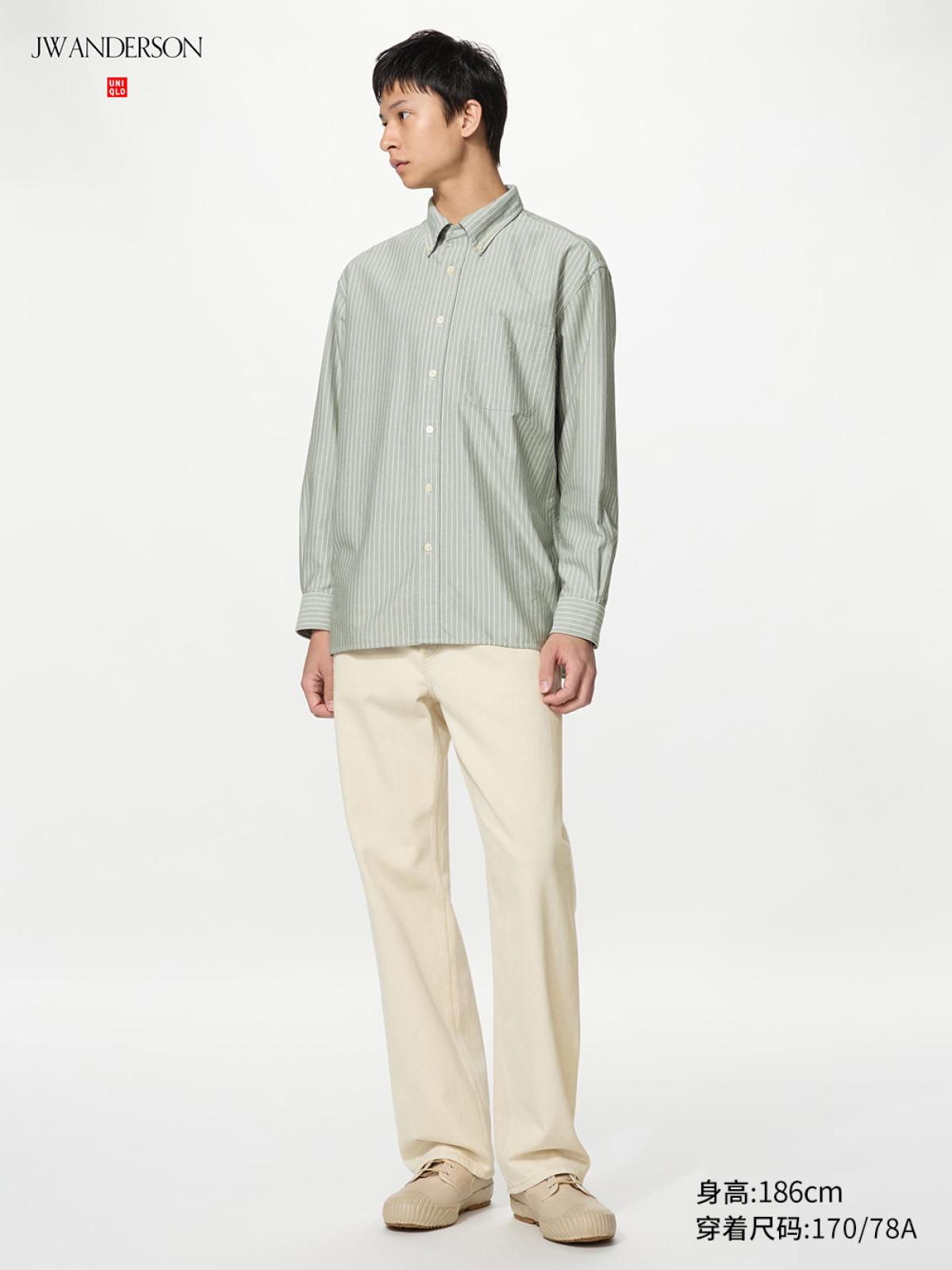 UNIQLO Прямые джинсы с эффектом стирки
