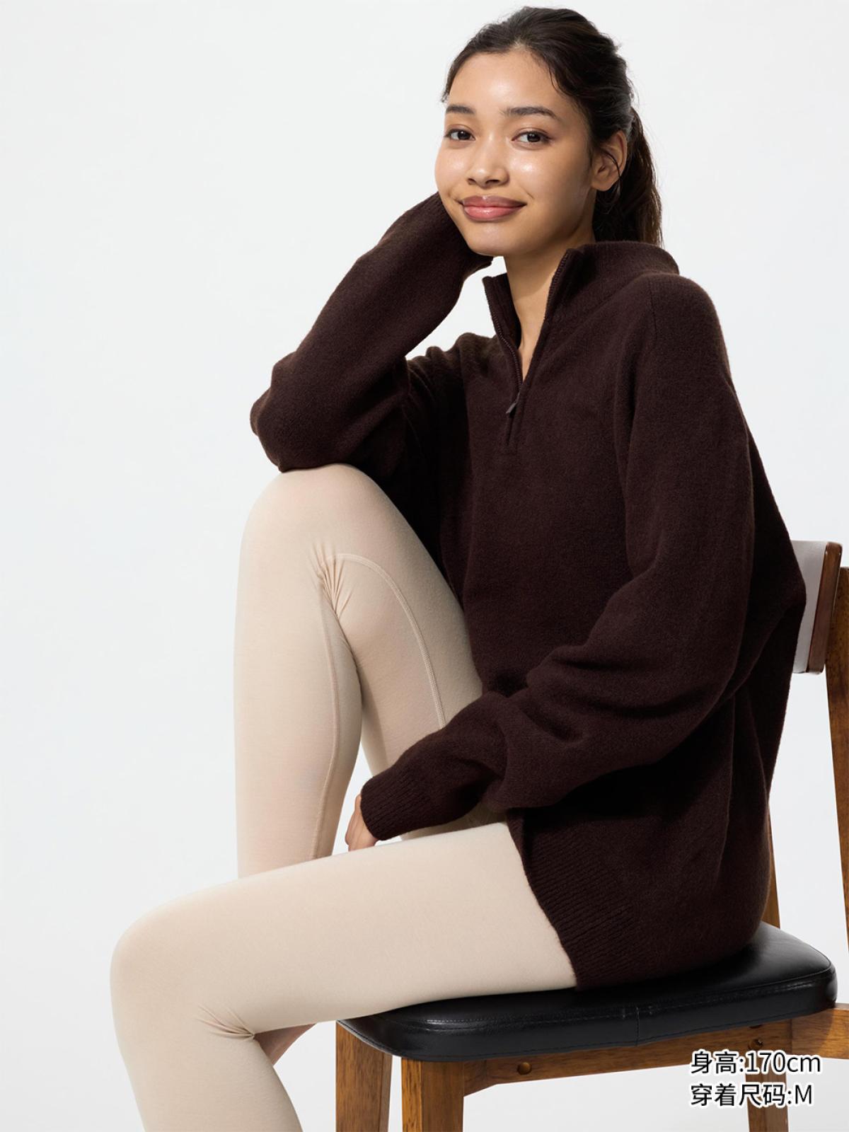 UNIQLO Леггинсы HEATTECH, длина 10/10