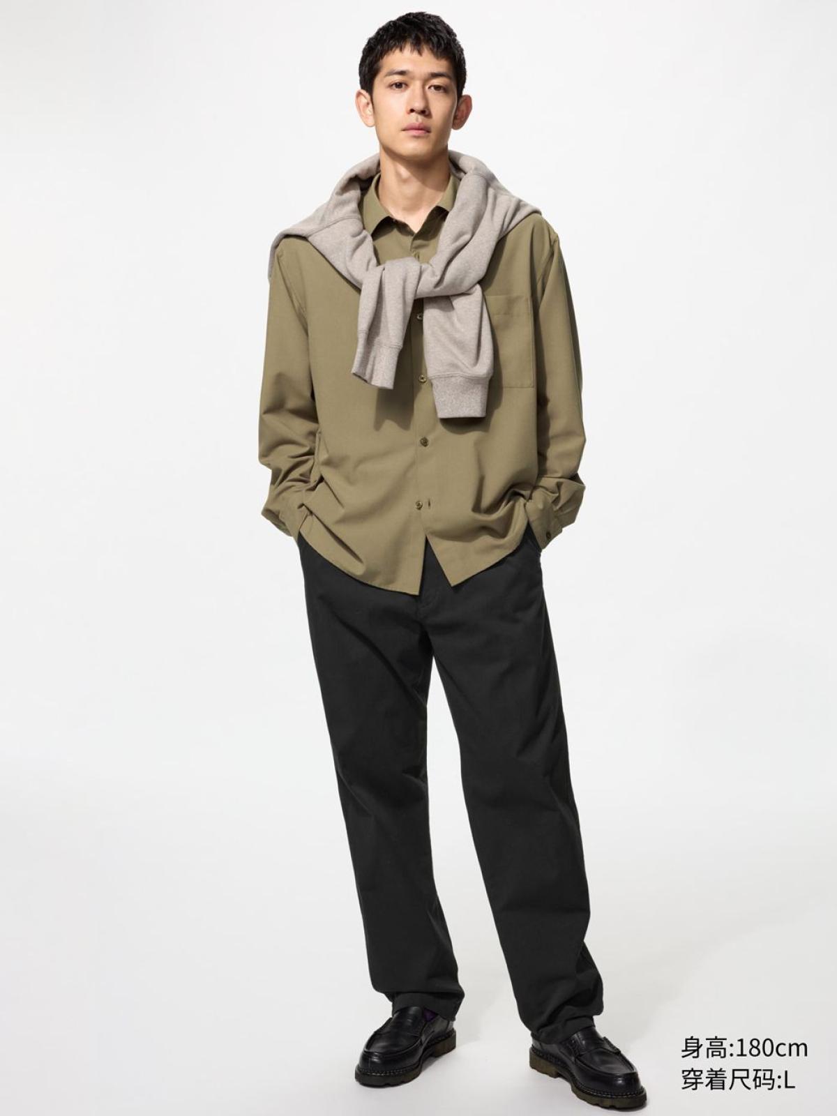 UNIQLO Хлопковые брюки укороченные эластичные, удлинённые