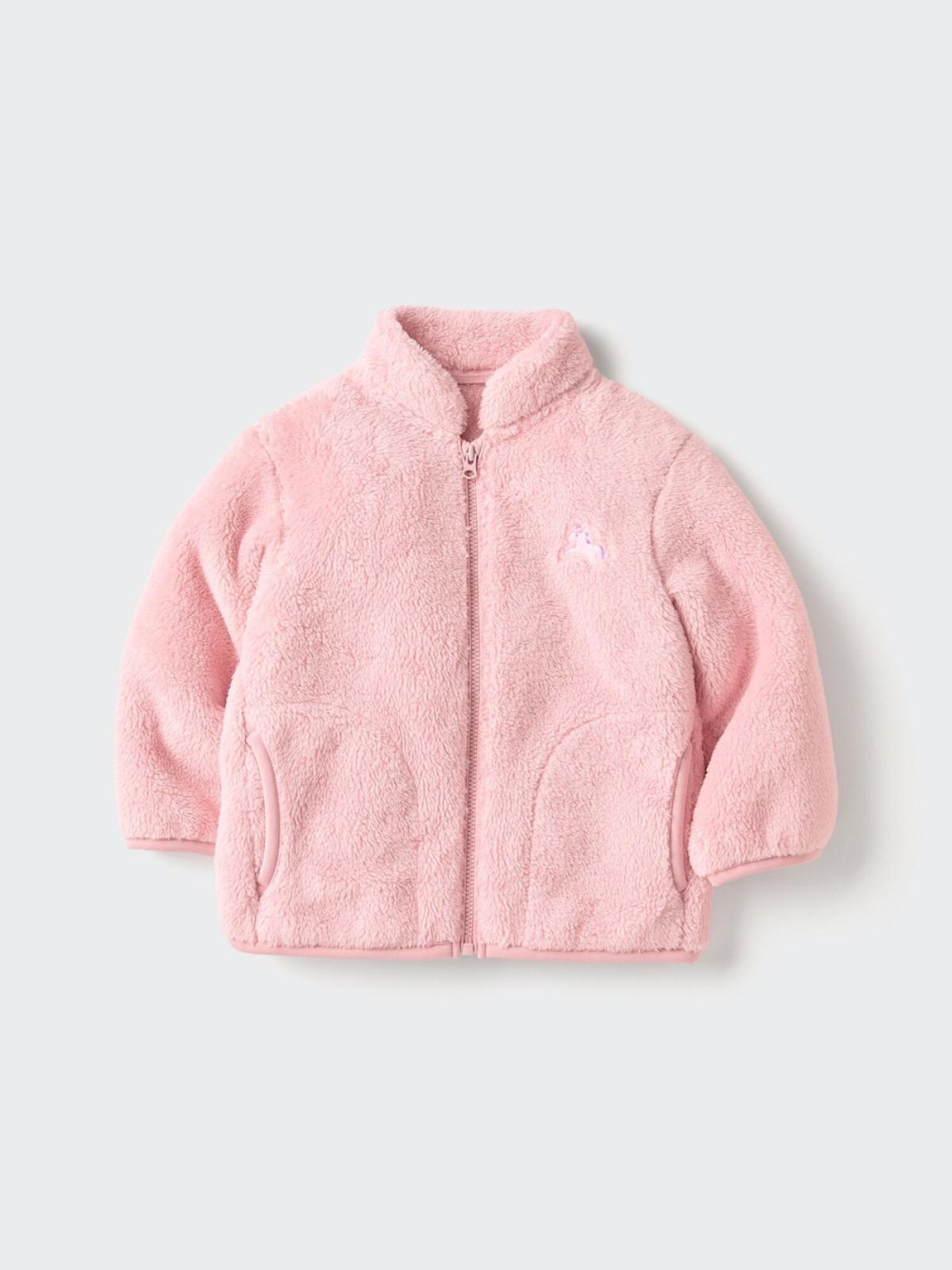 UNIQLO Куртка из длинноворсового флиса на молнии, длинный рукав