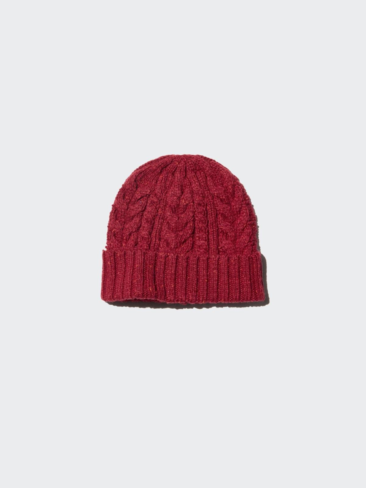 UNIQLO HEATTECH вязаная шапка с косами