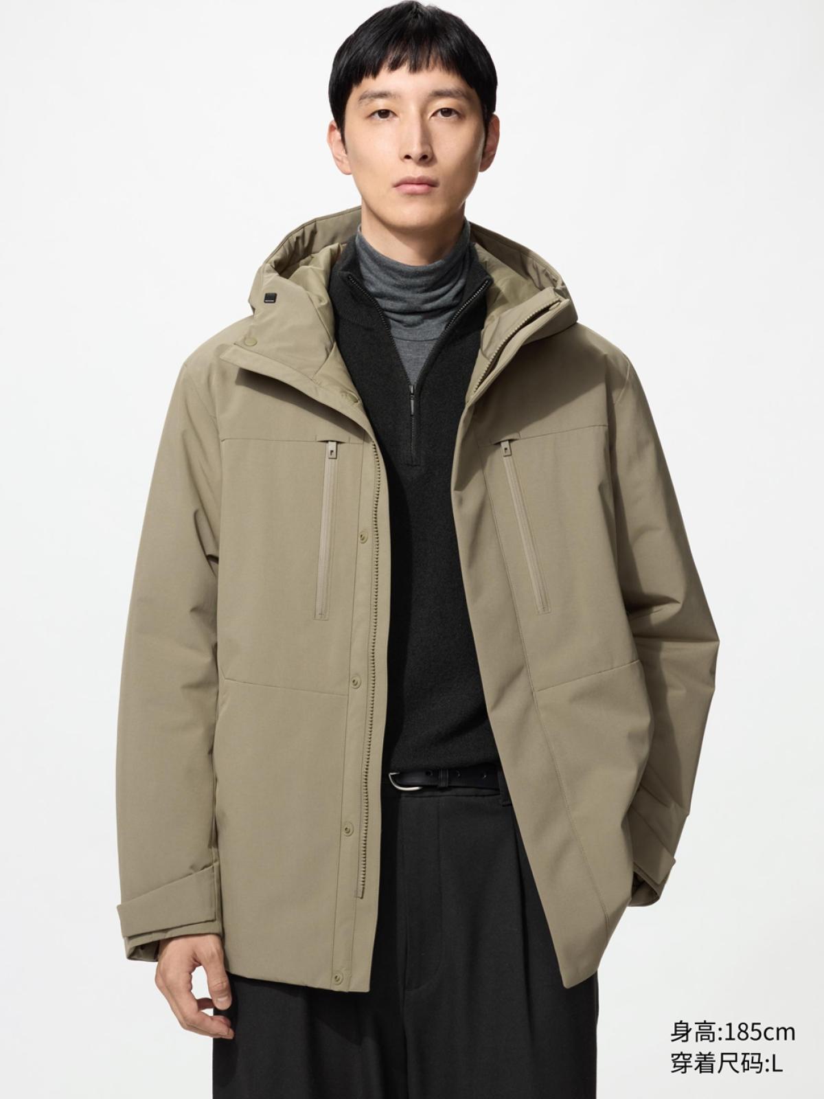 UNIQLO Куртка с капюшоном комбинированная