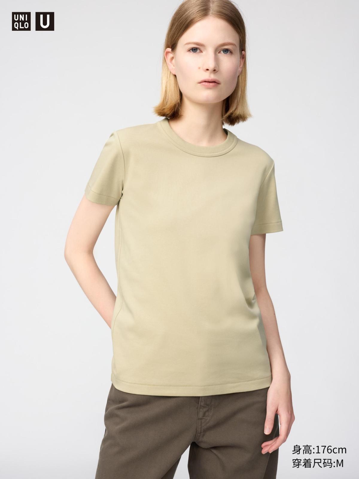 UNIQLO Футболка с круглым вырезом, короткий рукав