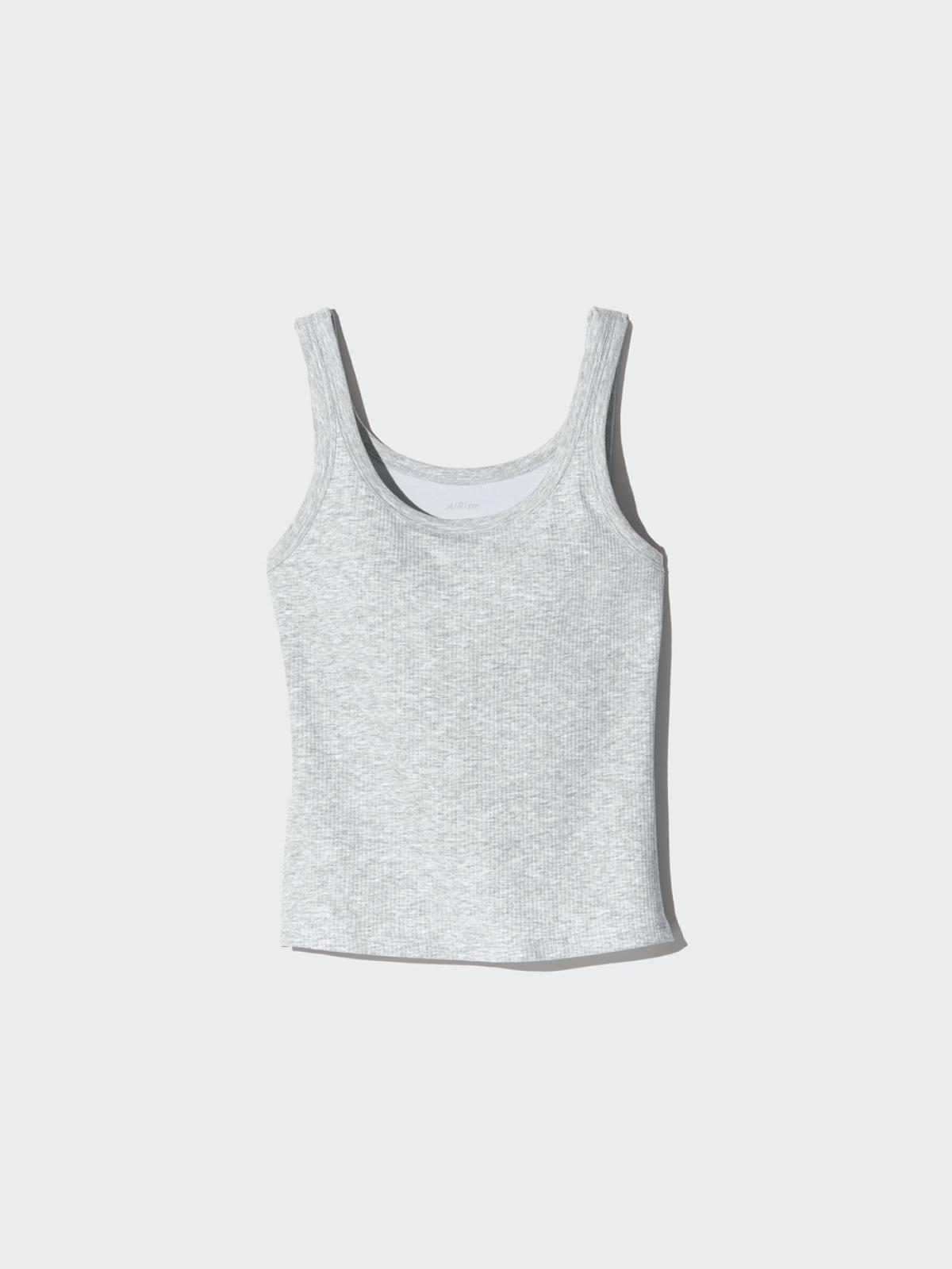 UNIQLO AIRism хлопковая майка со встроенным бра