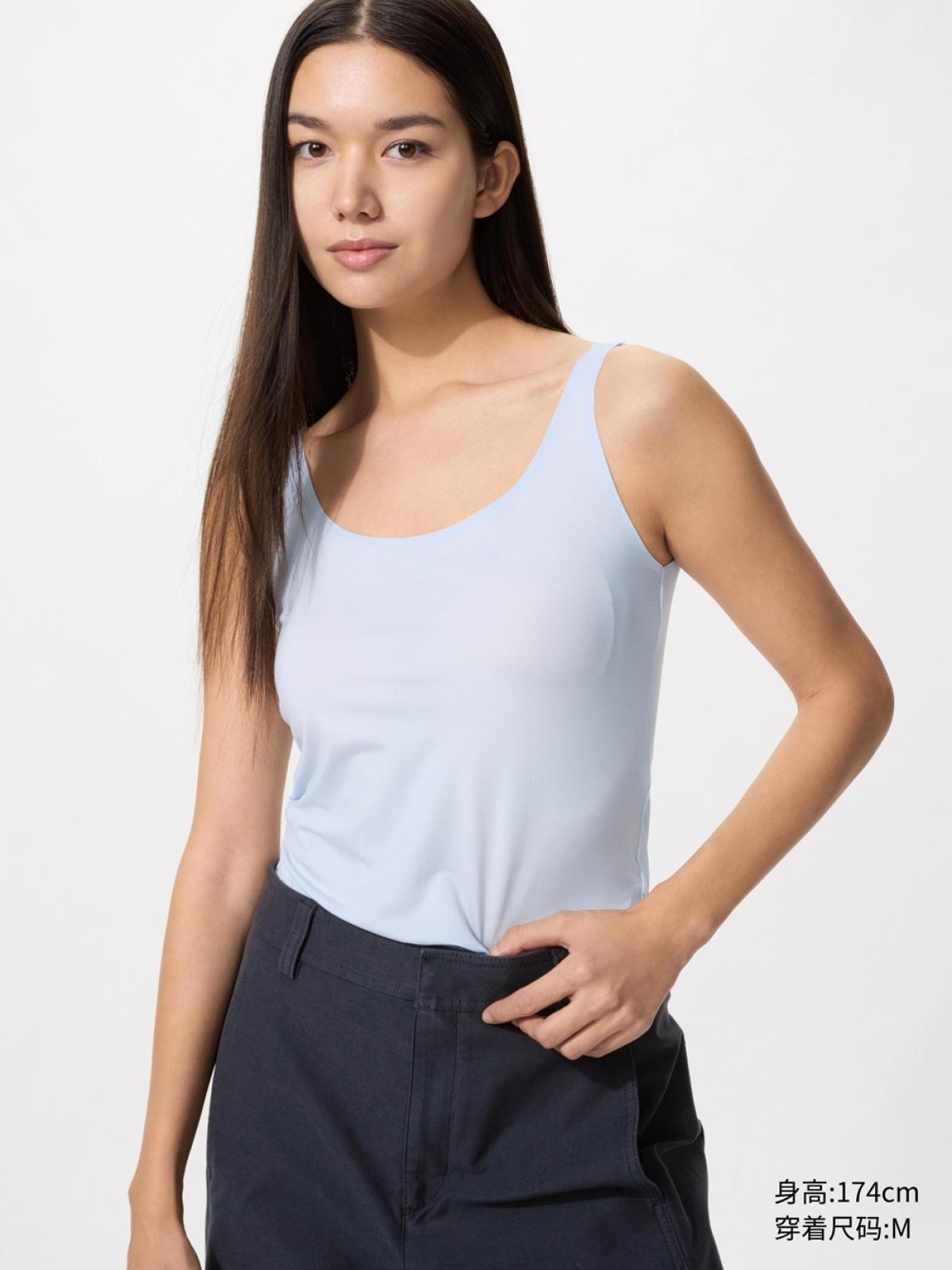 UNIQLO Майка AIRism, быстросохнущая, впитывающая влагу