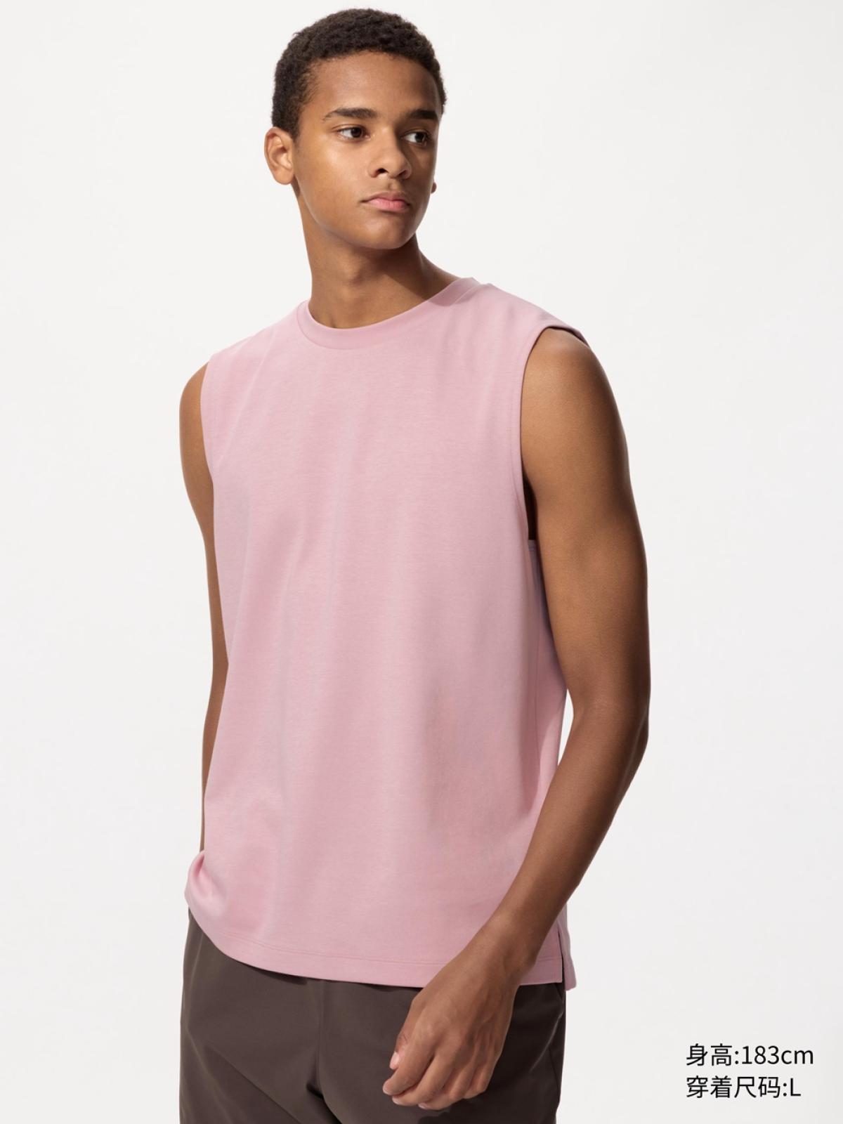 UNIQLO Майка AIRism из хлопка с полиэстером