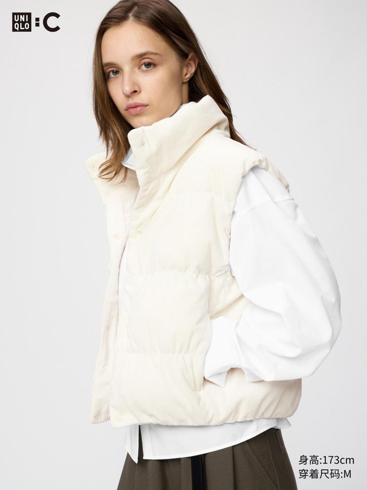 UNIQLO Утеплённый жилет вельветовый