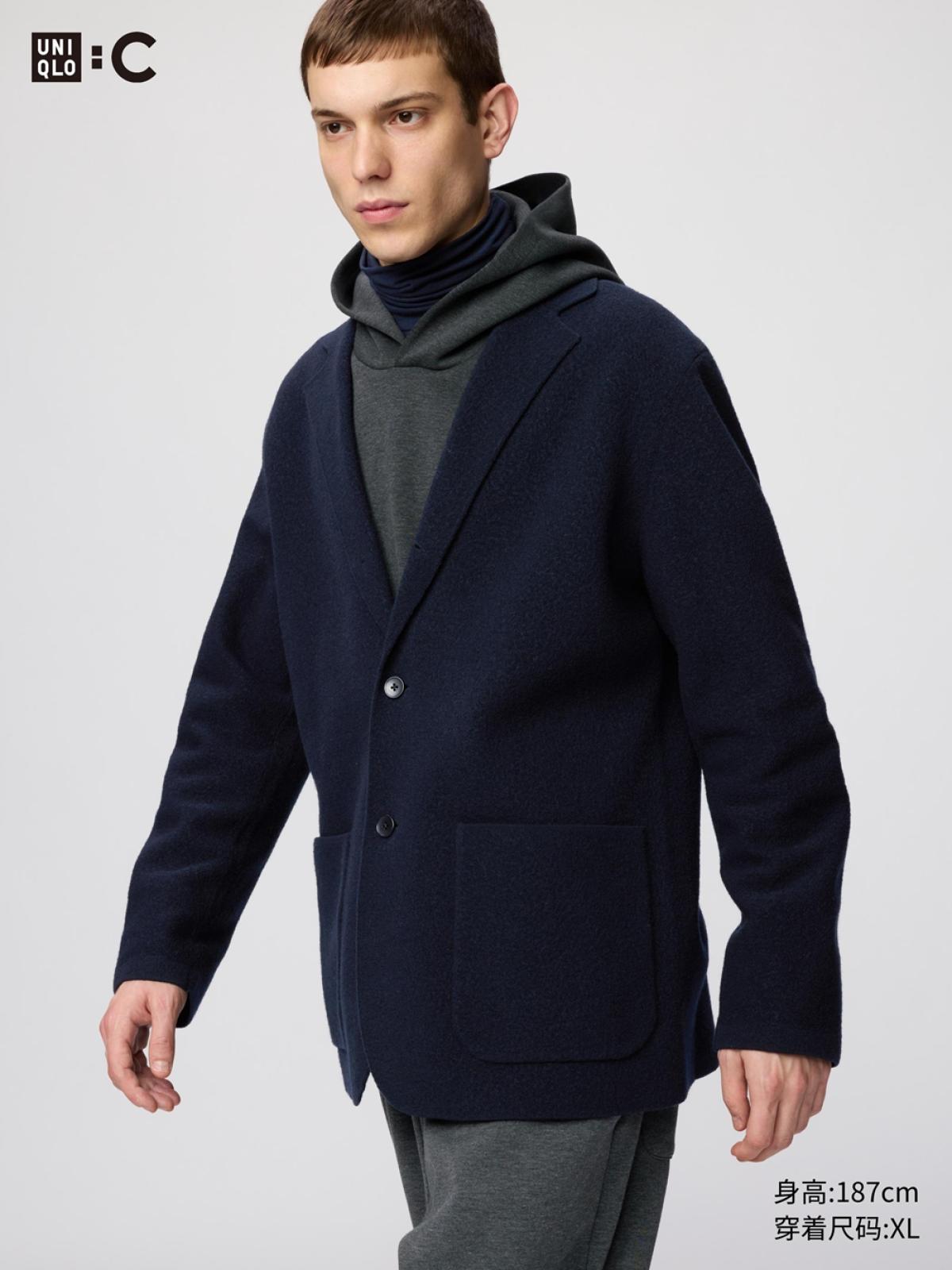 UNIQLO Вязаная куртка из шерстяной смеси