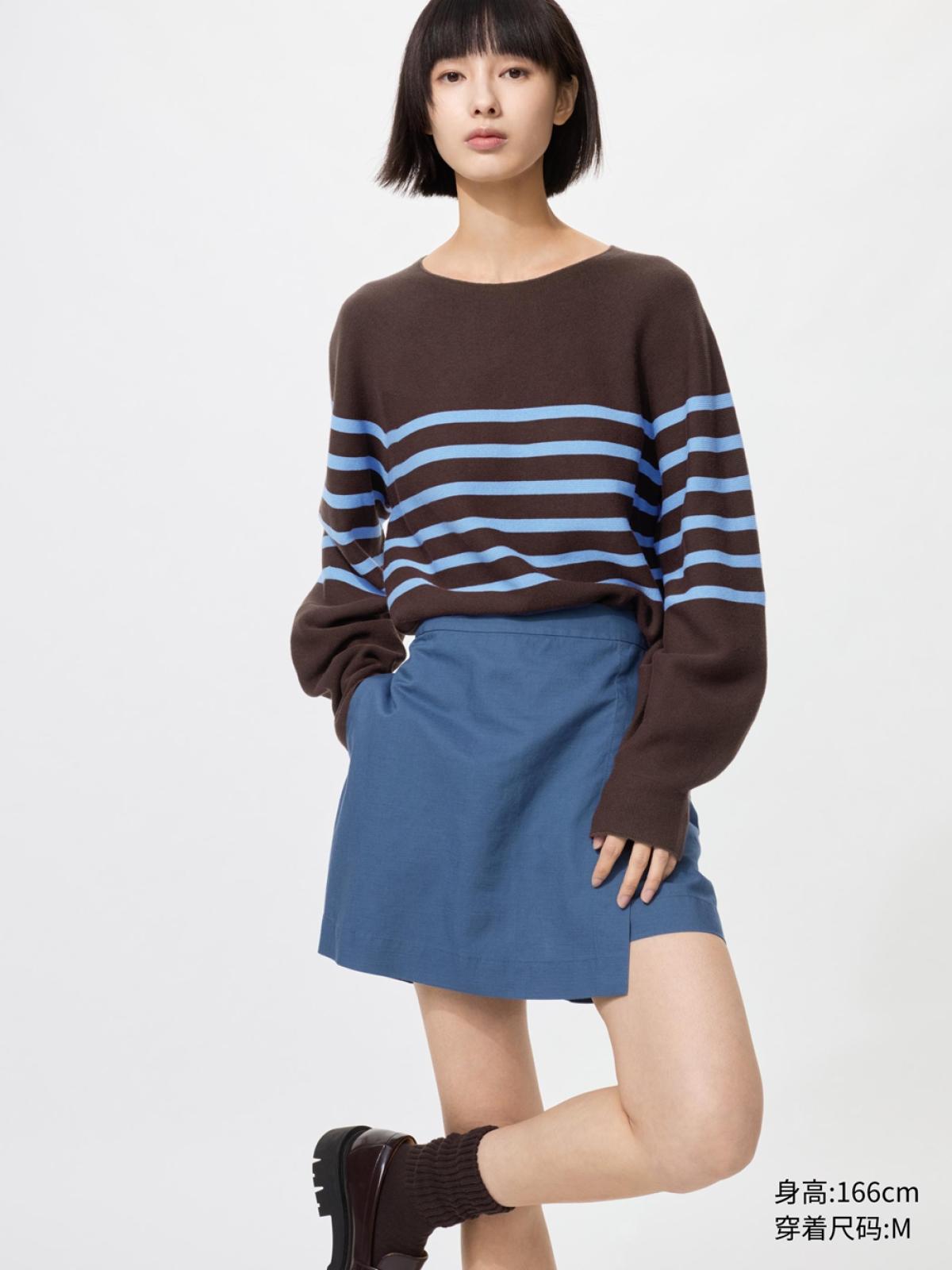 UNIQLO Юбка-брюки из льняной смеси