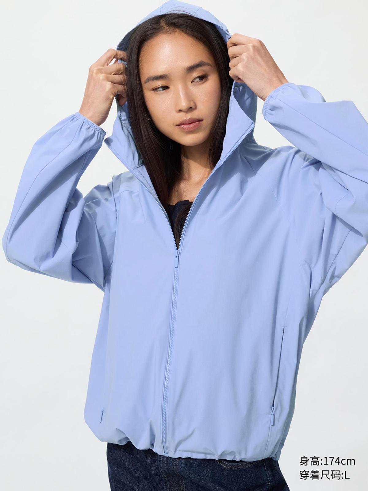 UNIQLO Складная куртка с капюшоном и защитой от ультрафиолета